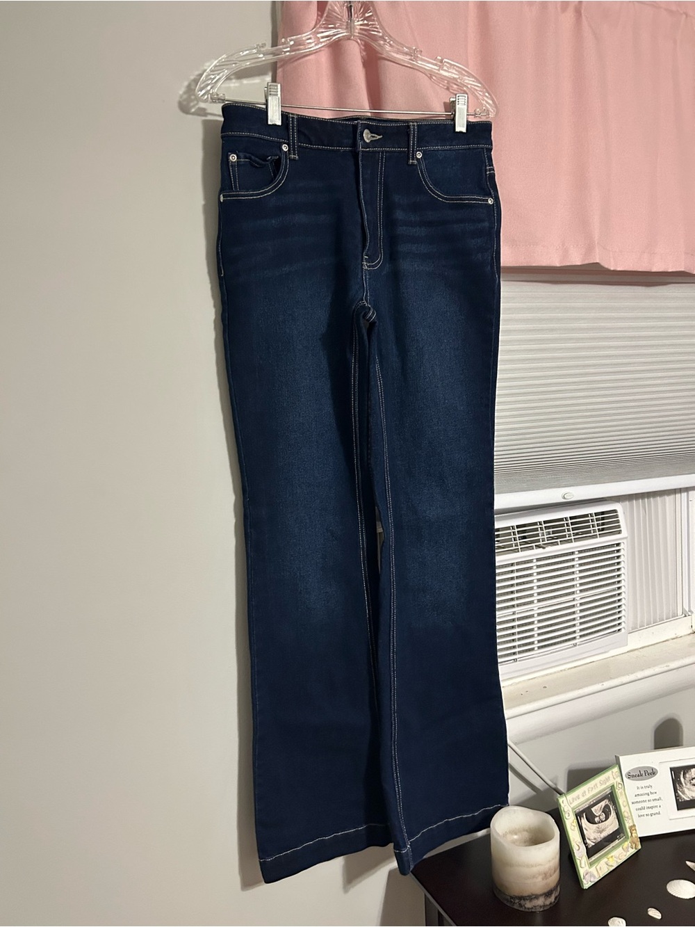 Women's Dark Indigo Bootcut Jeans - Flattering Mid-Rise Fit